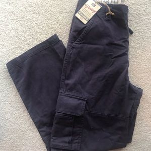 Boys Faded Glory Navy Cargo Pants Size 16 NWT